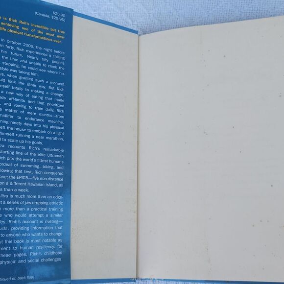 Finding Ultra by Rich Roll - Blue and Yellow Cover 2012 Book - Picture 3 of 7